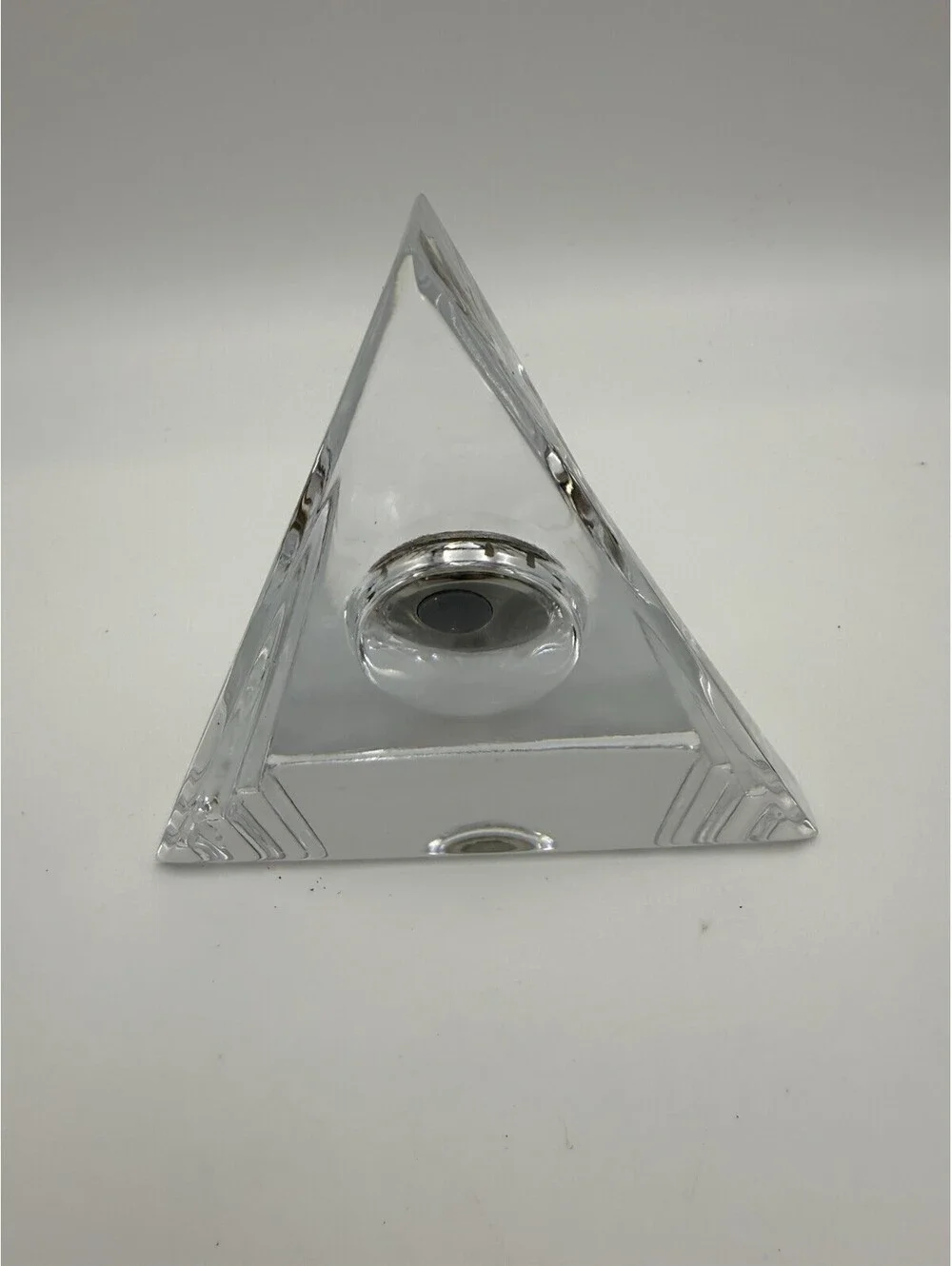 Marquis Waterford Crystal Pyramid Small Desk Clock Needs Battery